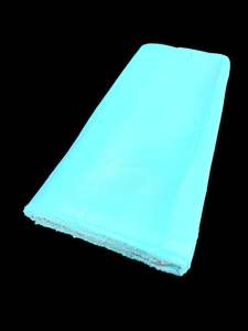 Bright Aqua color Pure and soft Crepe Silk Fabric (per meter)