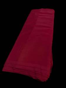Dark Maroon color Pure and soft Crepe Silk Fabric (per meter)