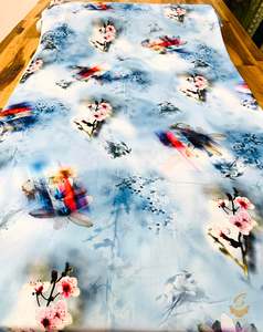 Fiona Digital Print Fabric: Fiona Digital Print beautiful soft fabric(Per meter) 116cm width