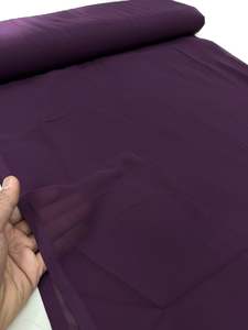 Georgette: Pure and soft Georgette Fabric (per meter)