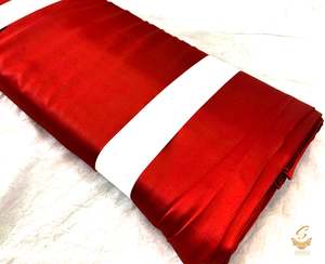 Japanese Satin: Dark MAroon colour japanese satin (per meter) 126cm width