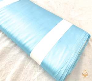 Japanese Satin: Skyblue colour japanese satin (per meter) 126cm width