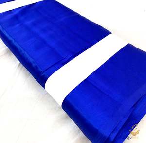 Dark royal blue colour japanese satin (per meter) 126cm width