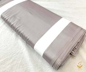 Japanese Satin: Grey colour japanese satin (per meter) 126cm width