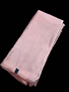 Satin: Pastel Crepe Pink colour Satin Silk beautiful soft fabric(Per meter) 112cm width