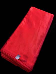 Satin: Red colour Satin Silk beautiful soft fabric(Per meter) 112cm width