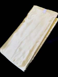 Satin: Pastel Lemon colour Satin Silk beautiful soft fabric(Per meter) 112cm width