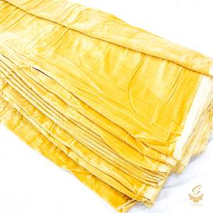 Dark bumblebee gold colour velvet fabric (per meter) 117 cm width