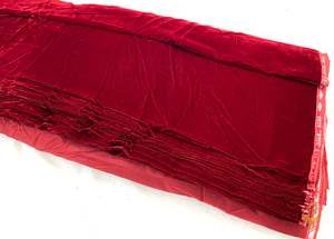 Dark Deep MAroon colour velvet fabric (per meter) 117 cm width