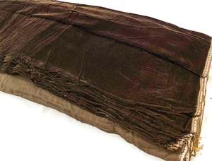 Dark brown colour velvet fabric (per meter) 117 cm width