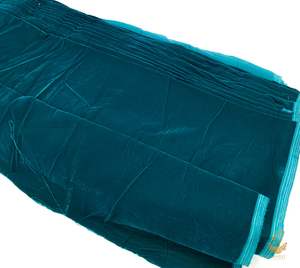 Dark Teal colour velvet fabric (per meter) 117 cm width