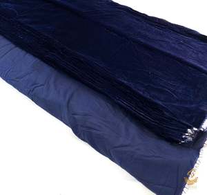 Velvet Fabric: Nevi Blue colour velvet fabric (per meter)