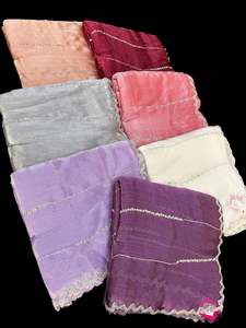 Heavy Work Sarees 1: Jimmy Choo base fabric With Beautiful handwork all over on Saree and border