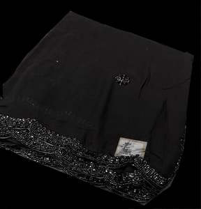 Plain Printed Sarees 1: Beautiful handwork stonework border on Soft georgette Sarees