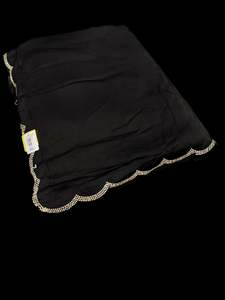 Plain Printed Sarees 1: Beautiful stonework border on Soft georgette plain Sarees