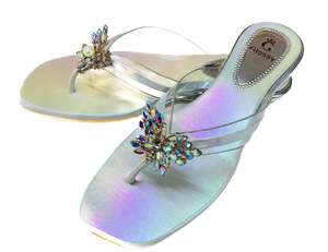 Crystal work butterfly design work soft cushioned Flats