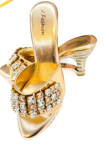 Stone Studded Soft Cushioned Designer Heels