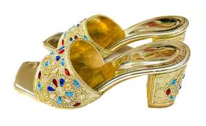 Multi Colored Stone Studded Designer Wedge