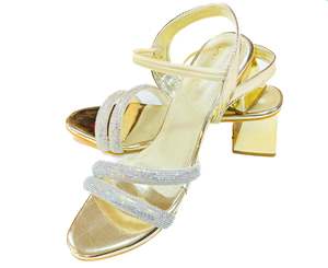 Party Wear Heels Wedge Flats: Stone beaded Heels
