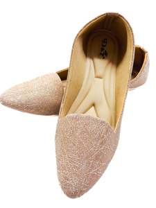 Womens Fancy Jutti Back Open Jutti: Shimmery Design Belly