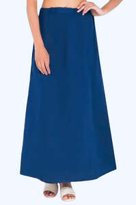 Under Skirts Or Peticott: Peacock Blue colour waist size-44 inch Under skirt or peticott in cotton fabric