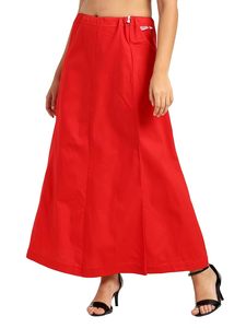 Under Skirts Or Peticott: Strawberry color cotton Petticoat