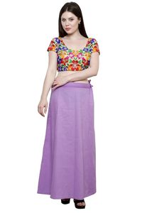 Lavender color cotton Petticoat
