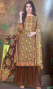 Designer Woolen Collection Fabric TOP :- *Pashmina jacquard Print with exclusive&hellip;