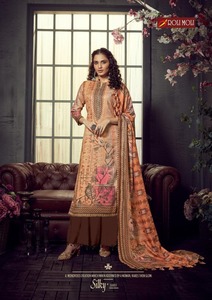 Designer Woolen Collection Fabric TOP :- *Pashmina jacquard Print with exclusive&hellip;