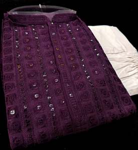 Pure Rayon Based Beautiful heavy Embroidery Work At Front And Back With Sequins &hellip;