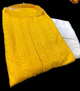 Pure Rayon Based Beautiful heavy Embroidery Work At Front And Back With Sequins &hellip;