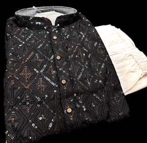 Mens Kurta Pajama: Pure Rayon Based Beautiful heavy Embroidery Work At Front And Back With Sequins Work Designer Kurta & White Pants
