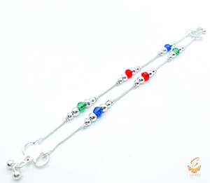 Kids Silver (not original)Anklets in Pair 16cm