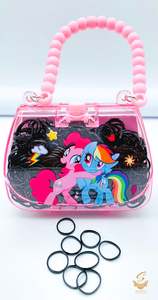 Kids Hair Accessories: Beautiful Baby soft rubbers box (price per box)