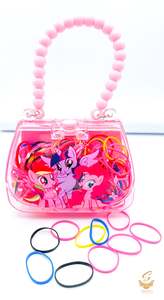 Kids Hair Accessories: Beautiful Baby soft rubbers box (price per box)