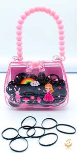 Kids Hair Accessories: Beautiful Baby soft rubbers box (price per box)