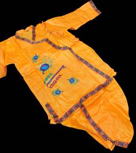 Cotton Based Beautiful Krishna Costume With All Accessories