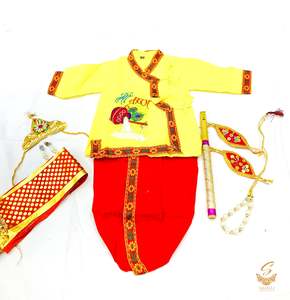 Cotton based beautiful krishna Costume with all accessories