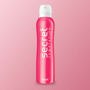 Deodorants Perfumes: Secret Temptation Pink Deodorant for Women, 150ml