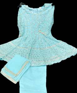 Pure and soft georgette based embroidery with sequined work girls Anarkali suit &hellip;