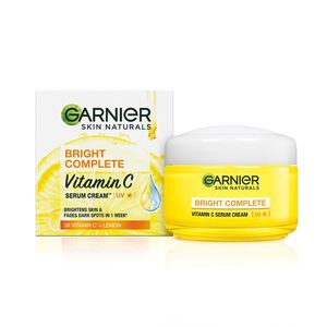 Face Cream Moisturiser: Garnier Bright Complete Vitamin C Serum Cream UV, 45 g