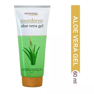 Face Scrub Gel: Patanjali Aloe Vera Gel 60 ml