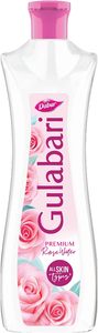 Face Wash: Dabur Gulabari Premium Rose Water with No Paraben for Cleansing and Toning, 120 ml
