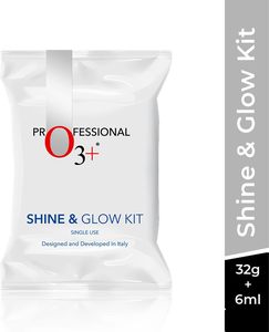 O3+ Shine & Glow Mono Dose Kit for Brightening, Whitening & Even Skin Tone (38g)