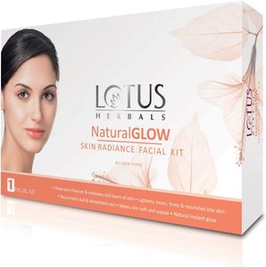 Lotus Herbals Natural Glow Skin Radiance 4 in 1 Facial Kit | Deep Pore Cleansing&hellip;