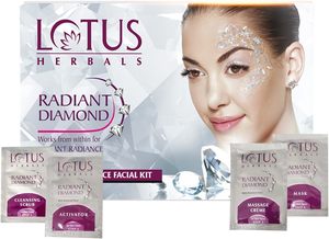 Lotus Nature Radiant Diamond Glow Radiance Kit (4 Facial Kits inside)