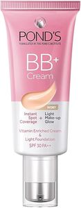POND'S Bb+ Cream, Instant Spot Coverage + Light Make-Up Glow, Ivory 18 g, Natural