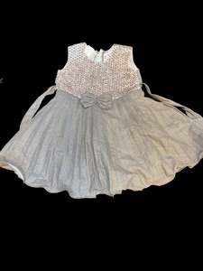 Pearls with shinny shimmery frock