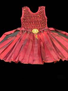 Silk based kids frock