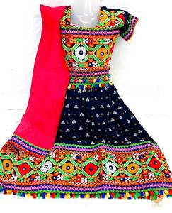 Nevi Blue Colour rayon based beautiful embroidered chaniya choli